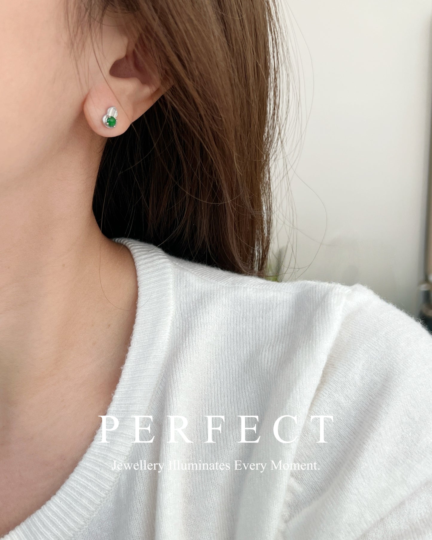 [S925] ✨Natural Jade Earrings | 天然A貨翡翠葫蘆S925 耳釘✨🟢