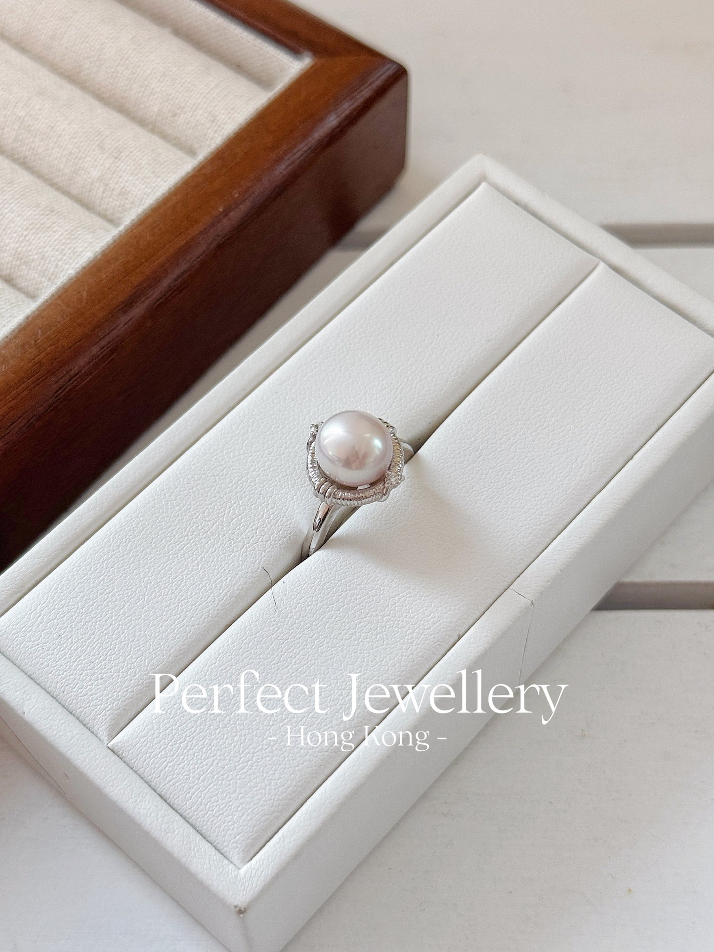 Freshwater Pearl Vintage S925 Ring | 淡水珍珠拉絲復古S925戒指