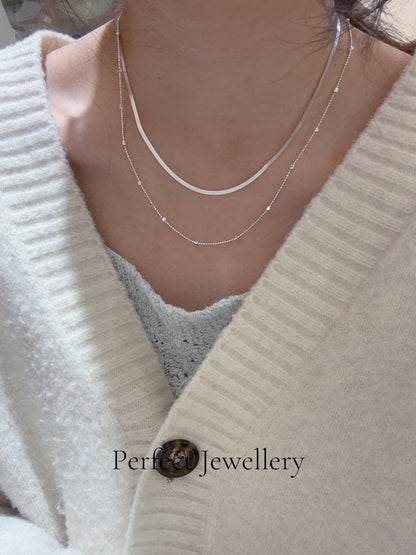 [Silver]Italy🇮🇹Cube Silver Necklace | 意大利閃閃小方塊滿天星項鍊✨
