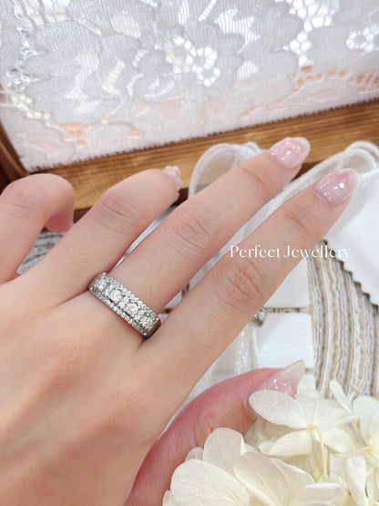 0.8ct Moissanite Ring | 莫桑✨重工排戒指