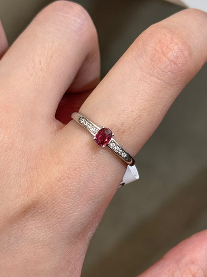 0.3ct Red Spinel S925 Ring 💍 紅尖晶石戒指♥️✨