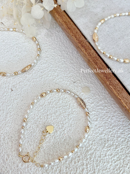 ✨ Glory Crown Freshwater Pearl Bracelet｜米形珍珠手鏈✨