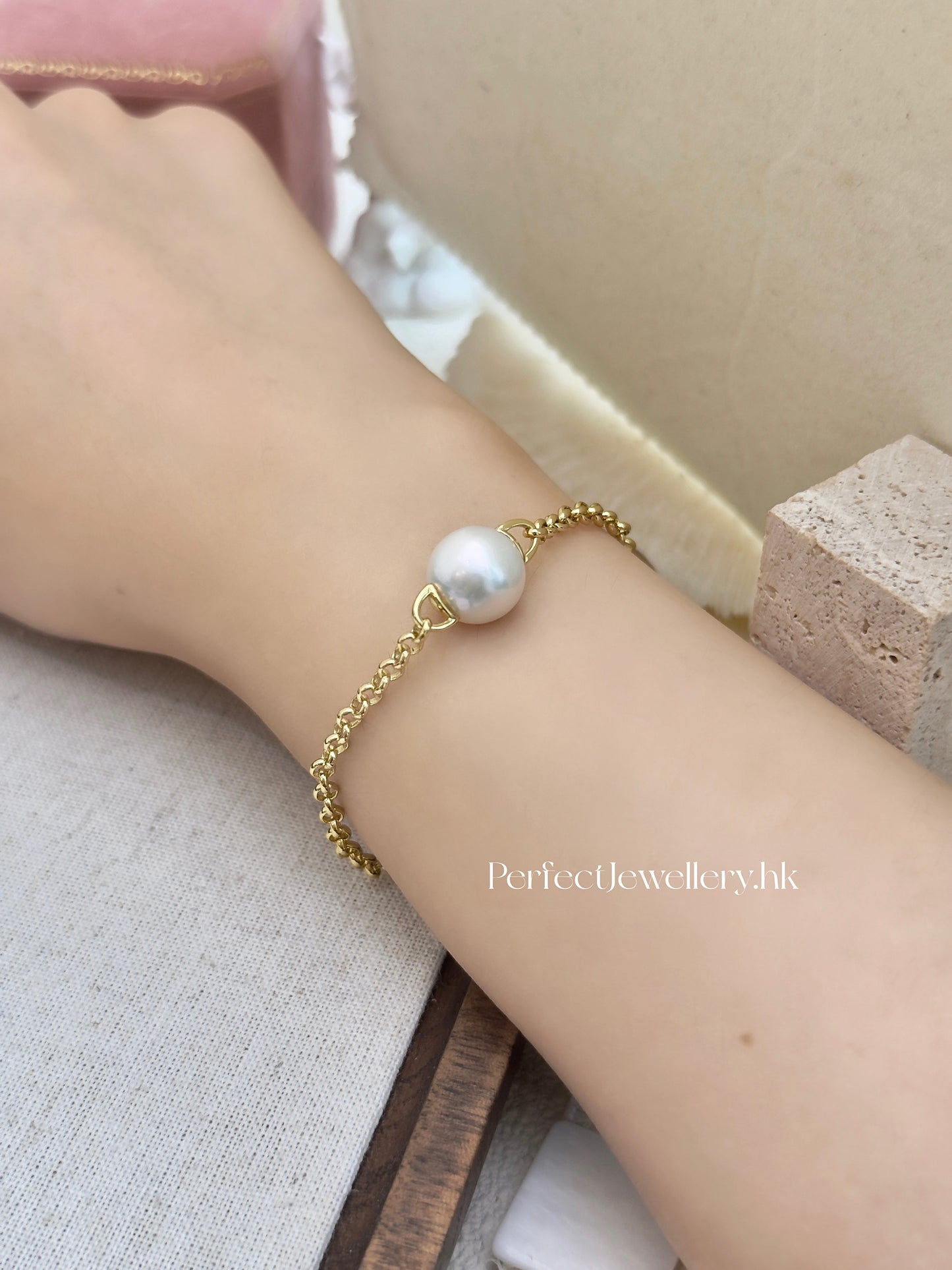 Freshwater Pearl S925 Bracelet | 冷白光淡水珍珠S925手鍊