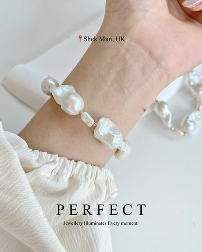 ［法式風情］✨Freshwater Baroque Pearl Bracelet | 淡水巴洛克珍珠✨