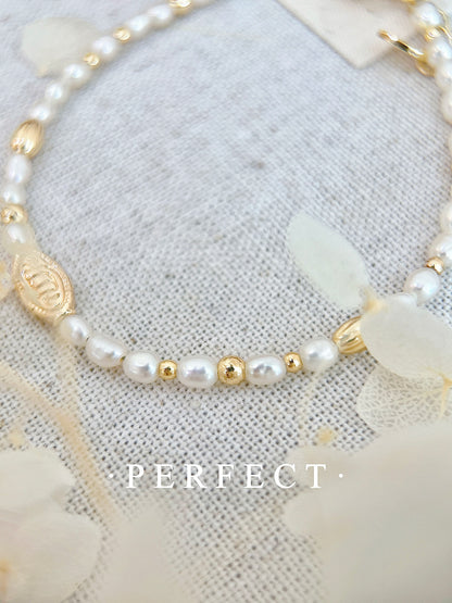 ✨ Glory Crown Freshwater Pearl Bracelet｜米形珍珠手鏈✨