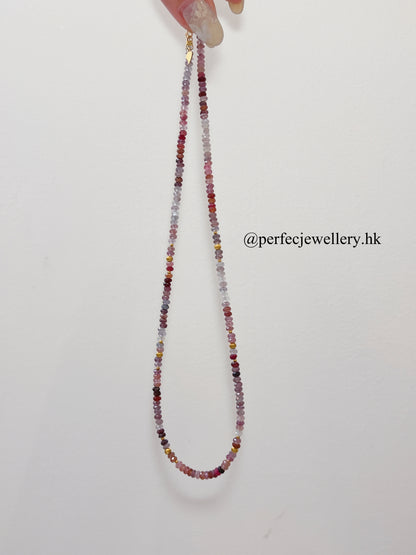Colourful Spinel S925 Necklace | 彩尖晶石貓眼設計款項鍊