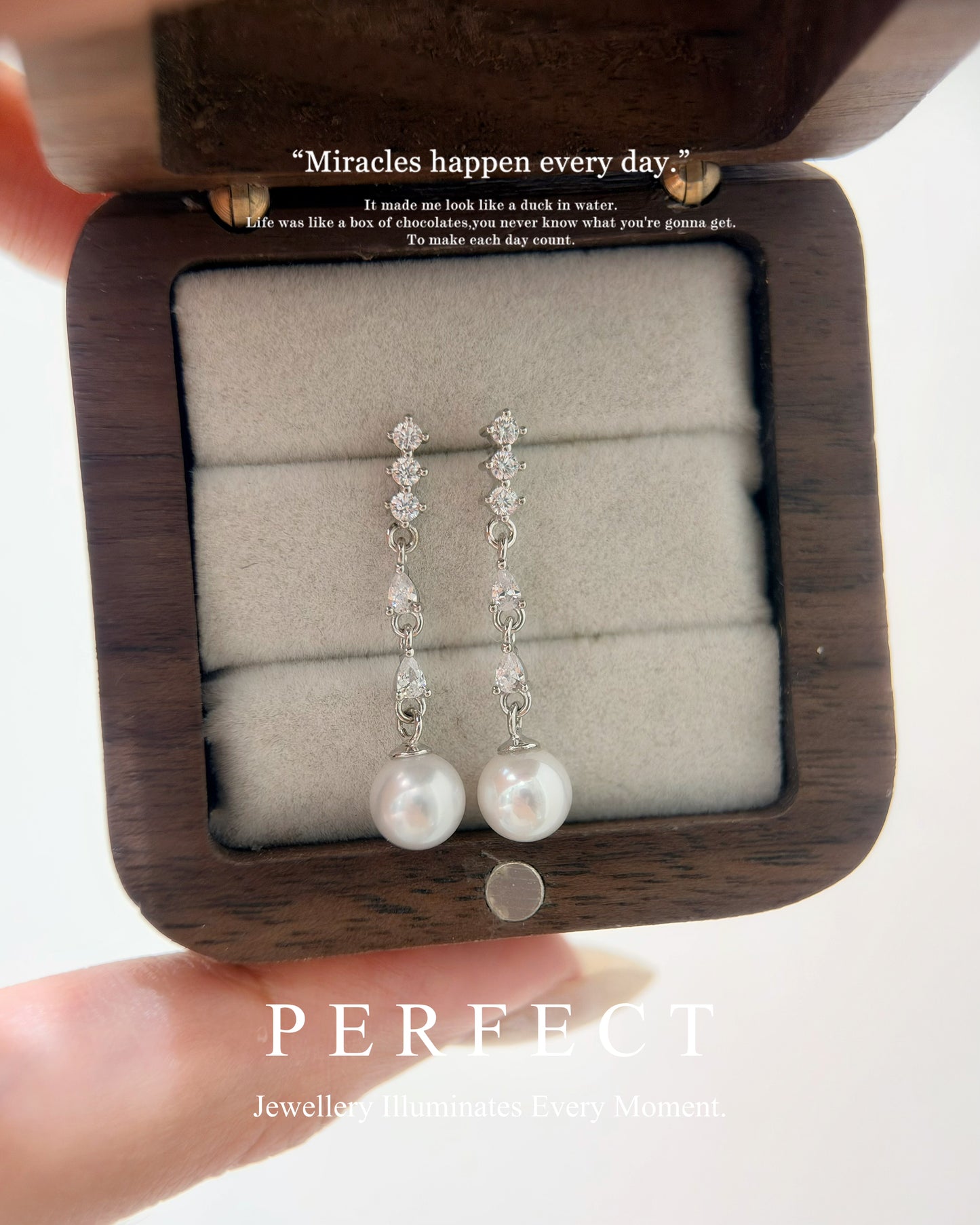 6.5mm Freshwater Pearl S925 Earrings |淡水珍珠靈動耳釘