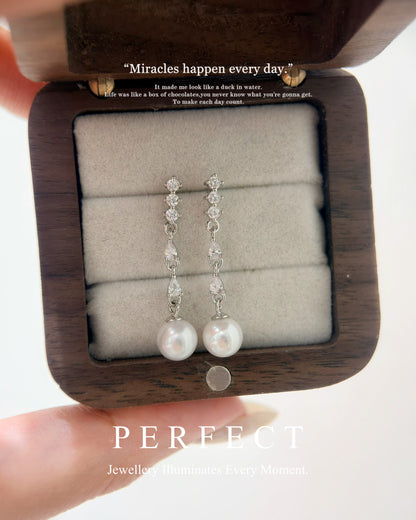 6.5mm Freshwater Pearl S925 Earrings |淡水珍珠靈動耳釘