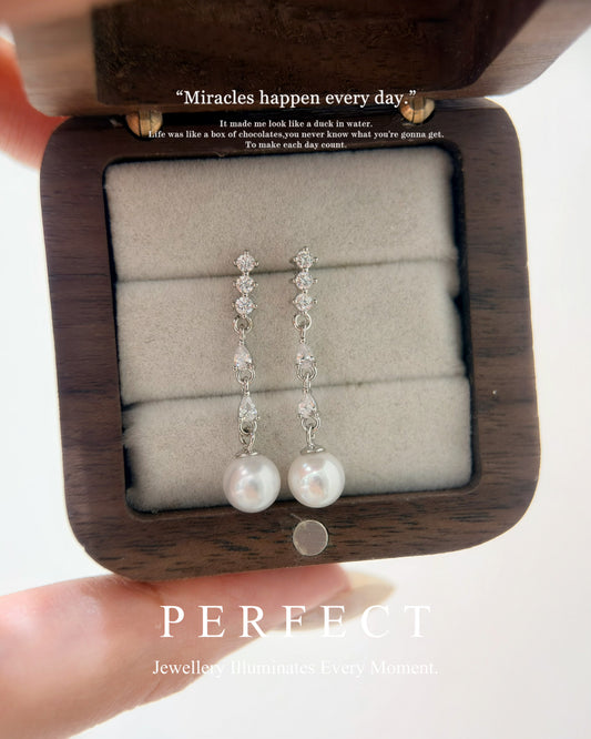 6.5mm Freshwater Pearl S925 Earrings |淡水珍珠靈動耳釘
