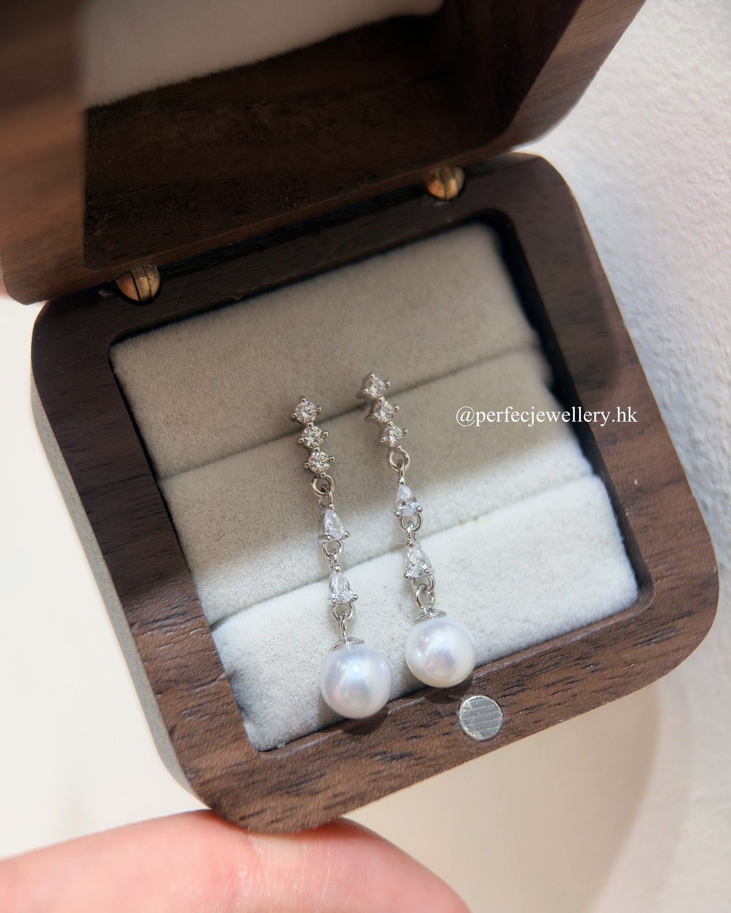 6.5mm Freshwater Pearl S925 Earrings |淡水珍珠靈動耳釘