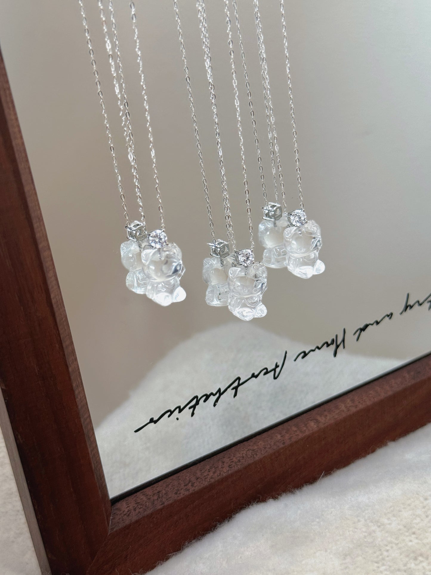 Clear Quartz Hello Kitty S925 Necklace | 白水晶凱蒂貓S925銀項鍊