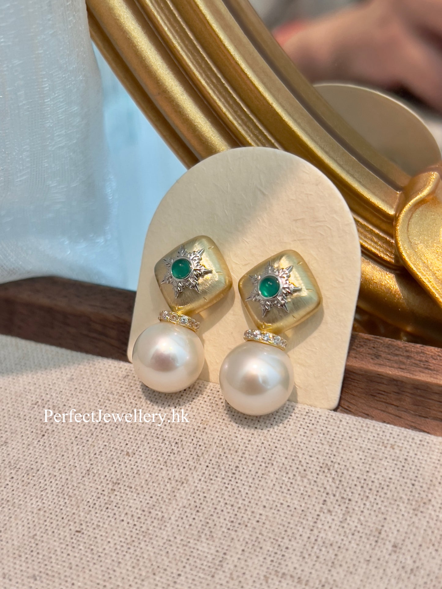 11.3mm Freshwater Pearl S925 Earring | 復古淡水珍珠耳釘