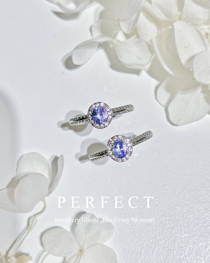 ✨🪻0.4ct Tanzanite Brass Ring | 坦桑石戒指✨🔮