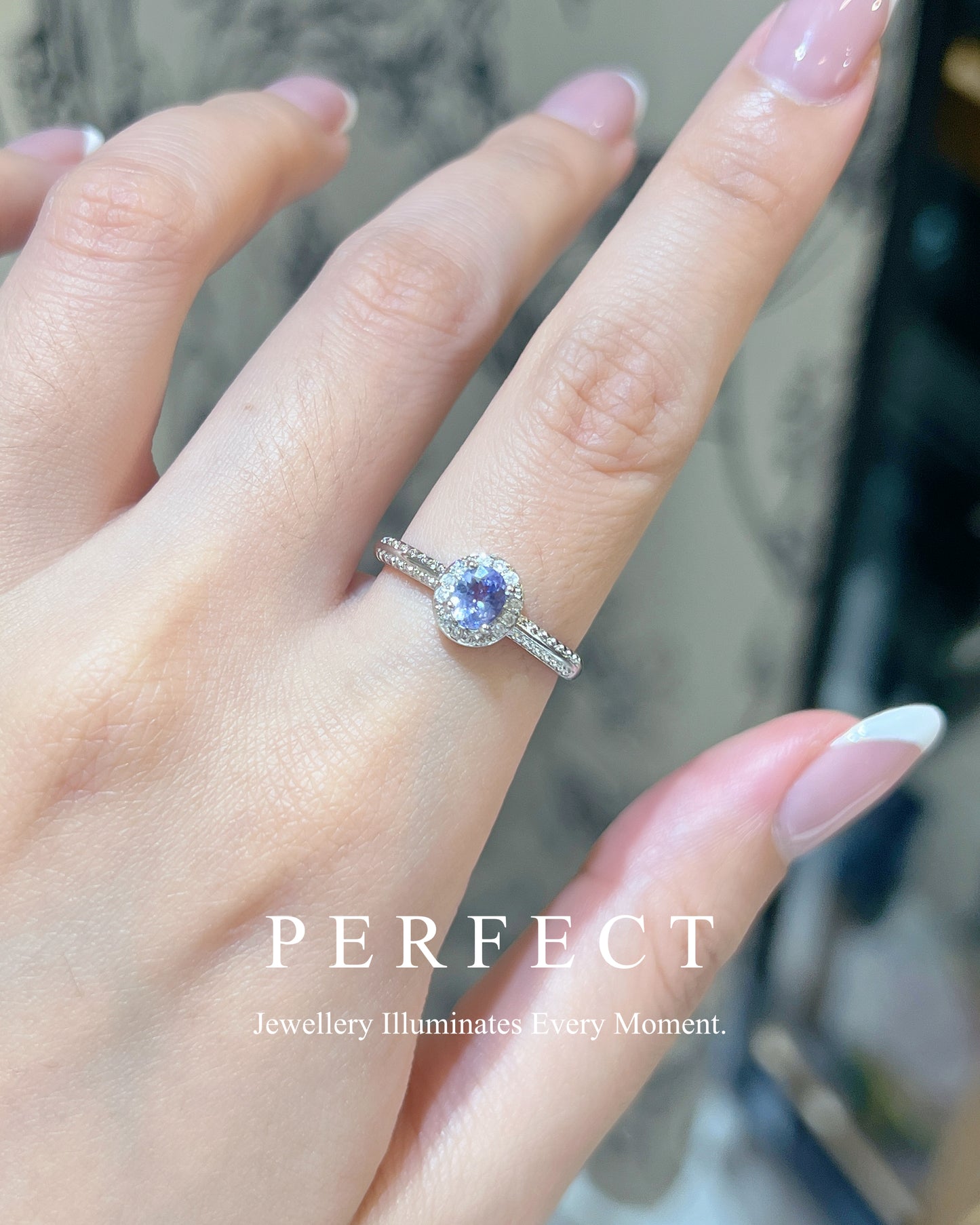 ✨🪻0.4ct Tanzanite Brass Ring | 坦桑石戒指✨🔮