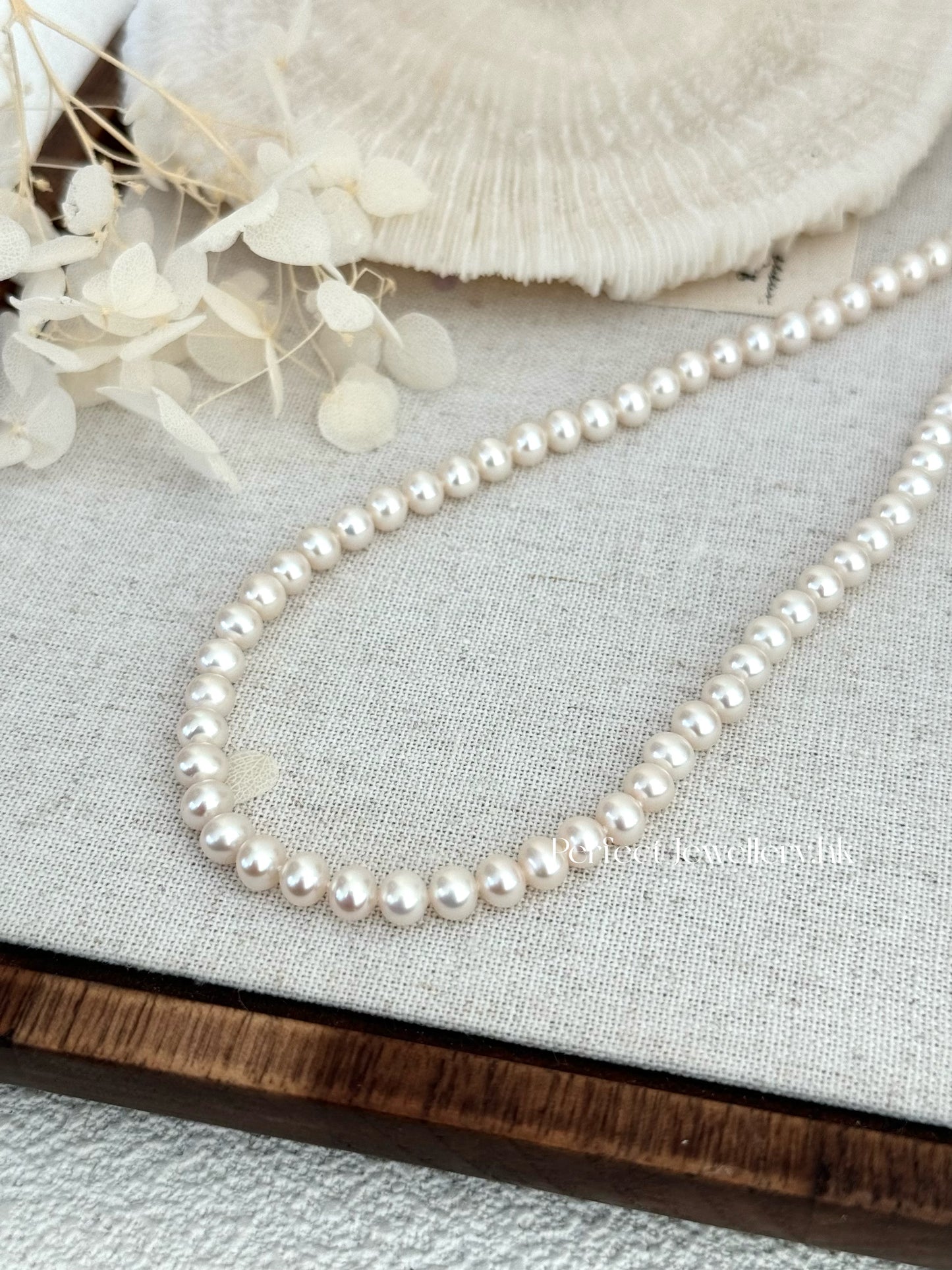 5-5.5mm Freshwater Pearl Necklace | 5-5.5mm 淡水無核珍珠項鍊