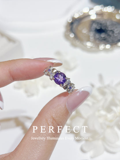 Rapunzel ✨Amethyst S925 Ring | 紫水晶🔮繁花s925戒指✨💜