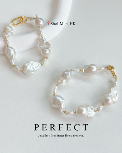 ［法式風情］✨Freshwater Baroque Pearl Bracelet | 淡水巴洛克珍珠✨