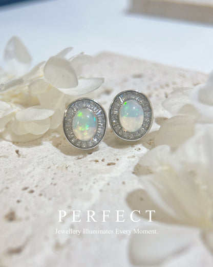 ✨～3ct Opal Brass Earrings ｜天然Opal 耳釘✨