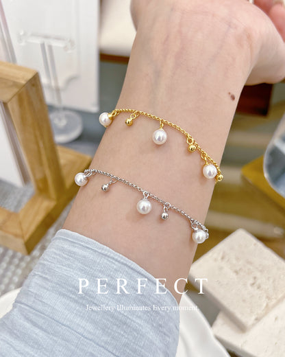✨Aurora Freshwater Pearl Bracelet | 極光淡水bb珠S925銀手鍊✨