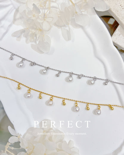 ✨Aurora Freshwater Pearl Bracelet | 極光淡水bb珠S925銀手鍊✨