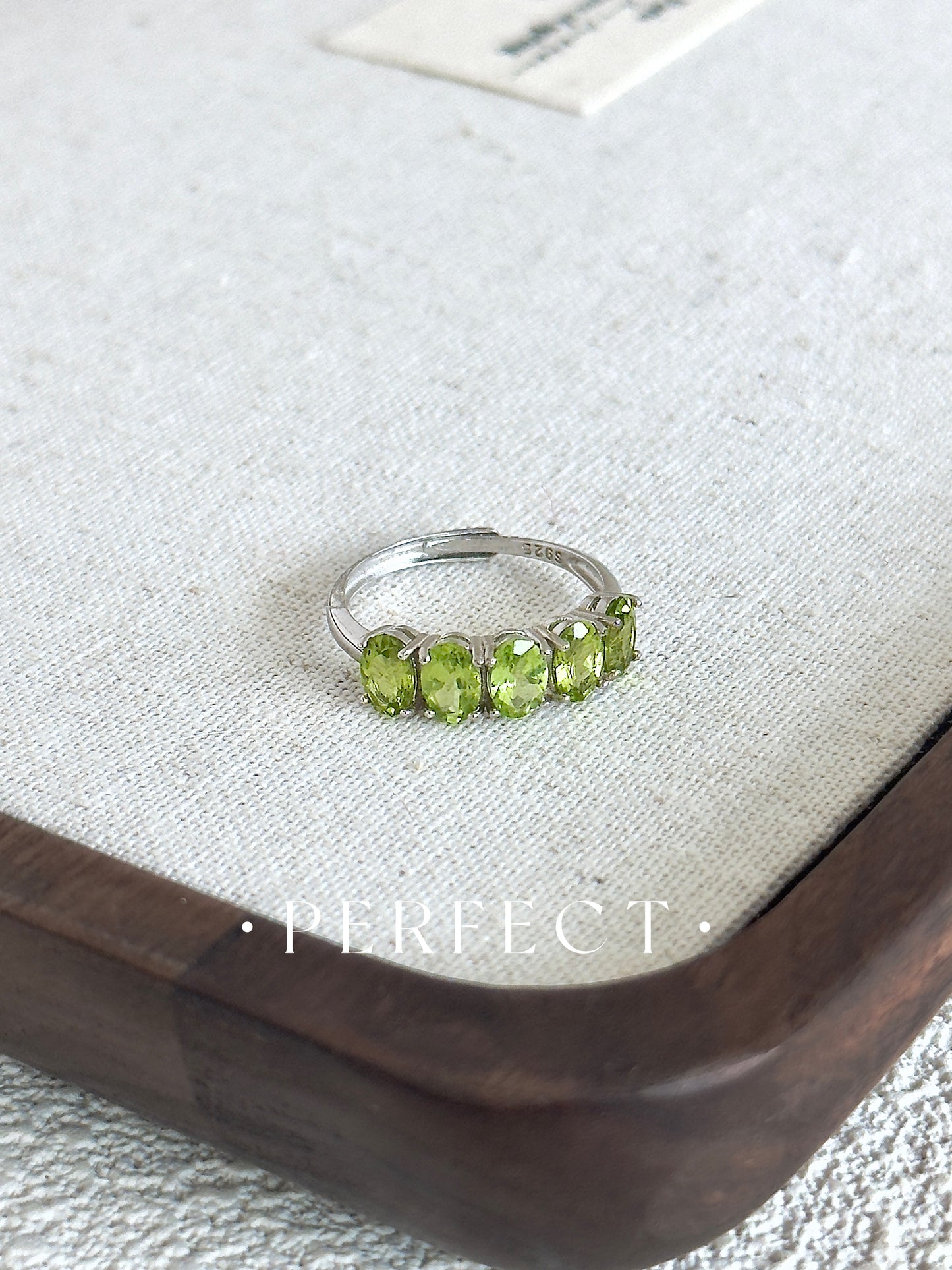 Peridot S925 Ring | 橄欖石S925戒指