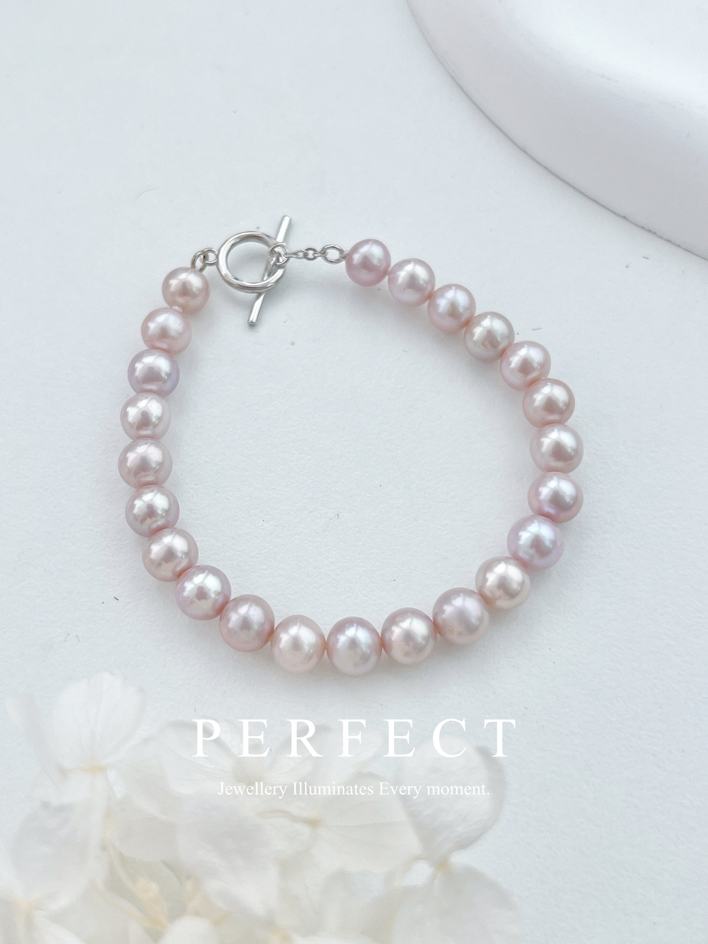 ✨Lilac | Freshwater Pearl Bracelet 粉紫淡水珍珠手鍊✨💜