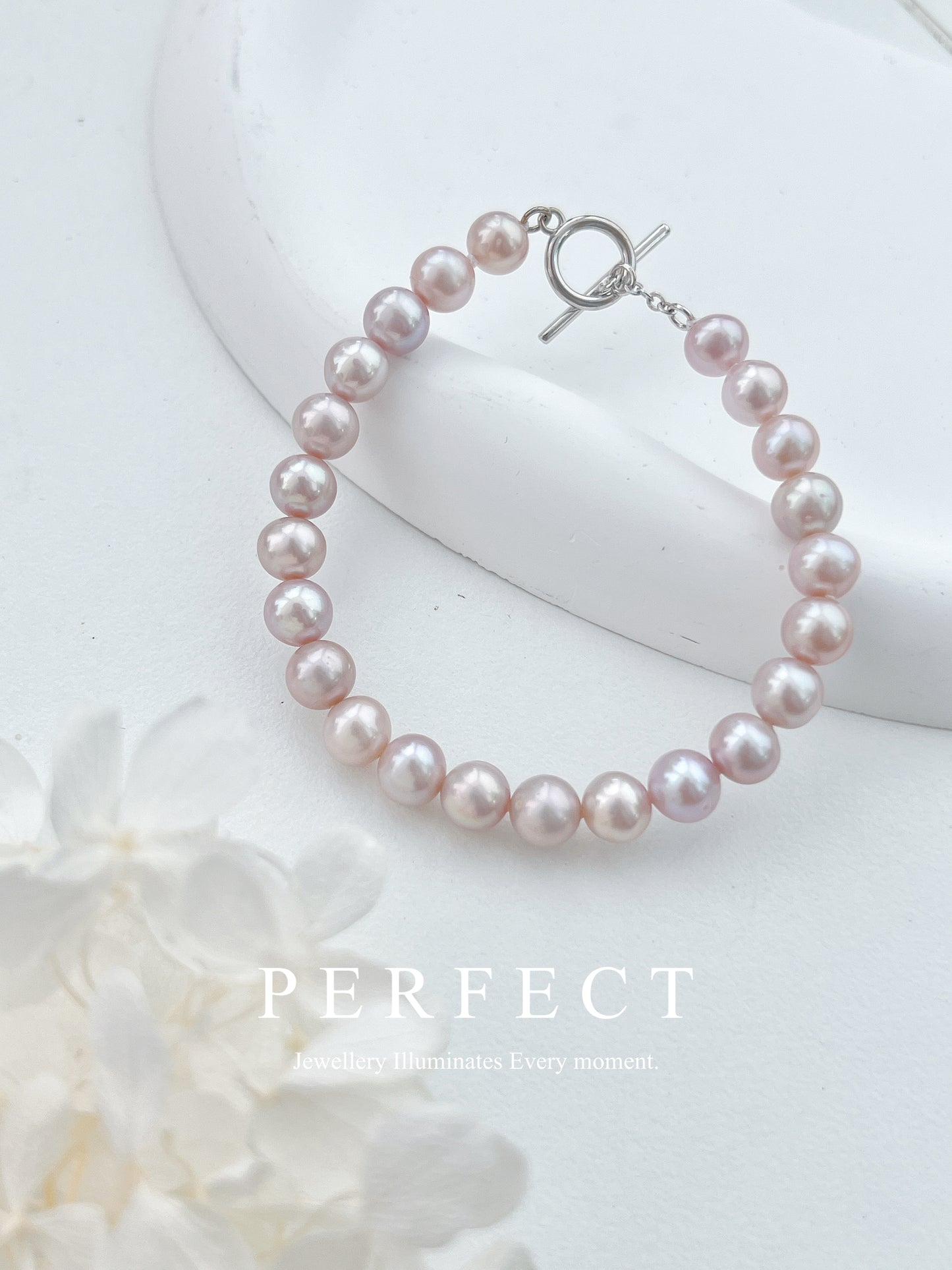 ✨Lilac | Freshwater Pearl Bracelet 粉紫淡水珍珠手鍊✨💜