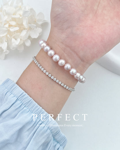 ✨Lilac | Freshwater Pearl Bracelet 粉紫淡水珍珠手鍊✨💜