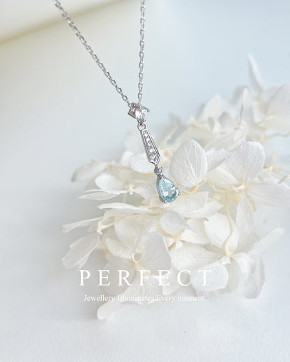 ✨Lyra | Aquamarine Necklace 海藍寶💧S925項鍊✨
