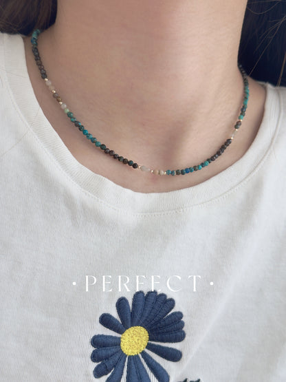 Chrysocolla Necklace | 鳳凰松漸變項鍊