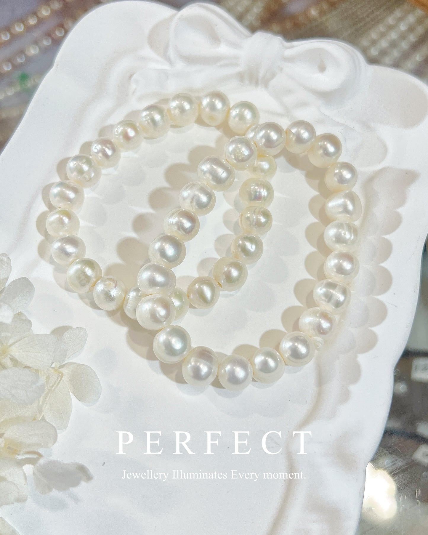 ✨Freshwater Pearl Bracelet |淡水螺紋珍珠手串✨