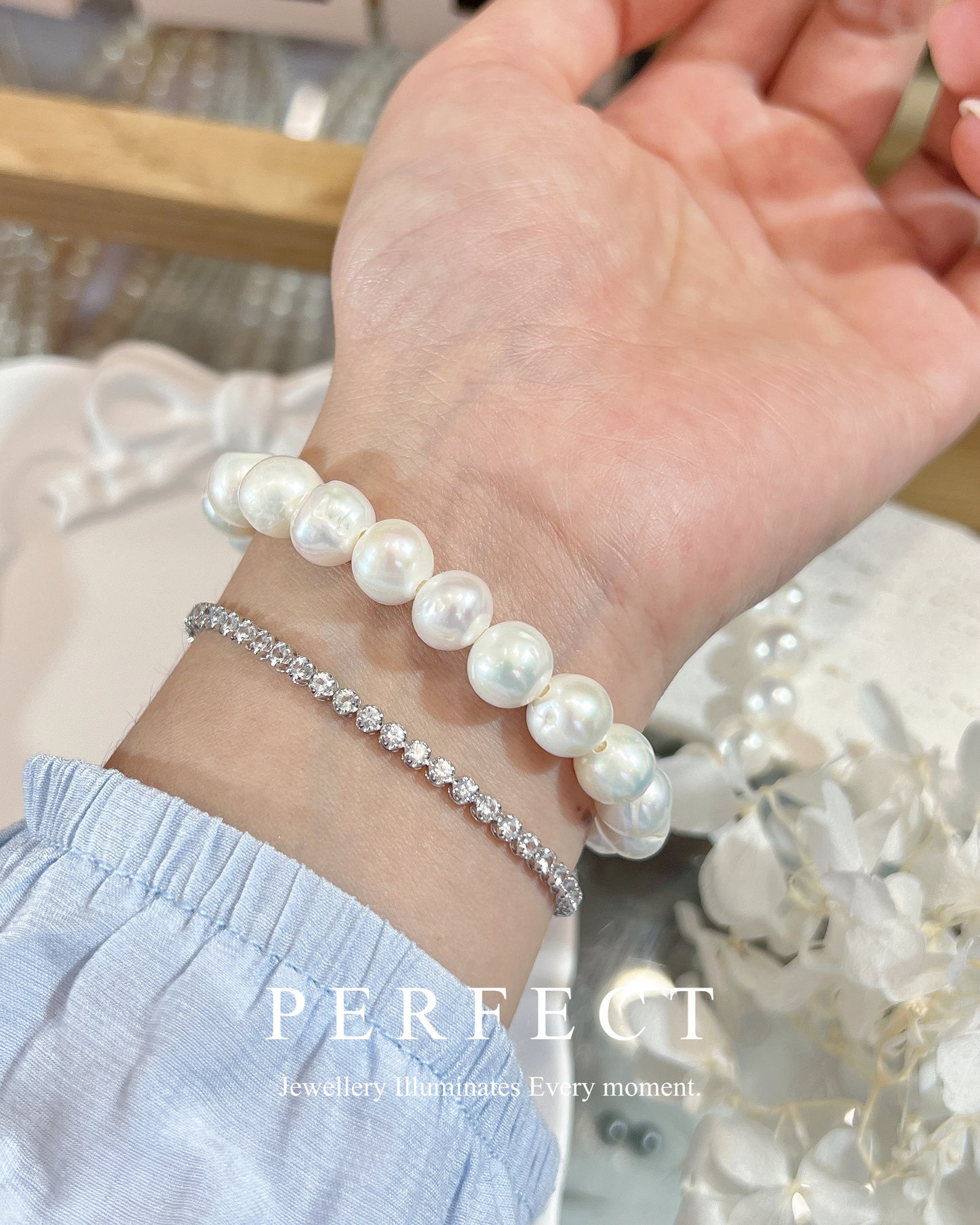 ✨Freshwater Pearl Bracelet |淡水螺紋珍珠手串✨