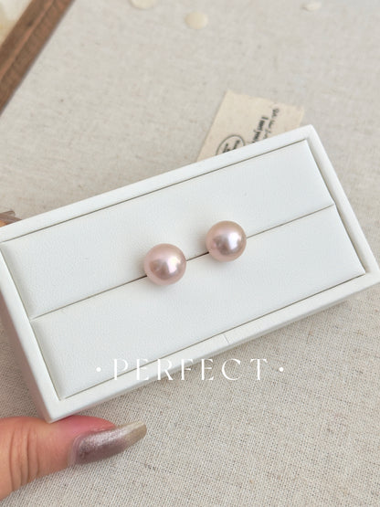 Freshwater Pearl S925 Earrings | 曼塔玫瑰粉淡水珍珠S925耳釘