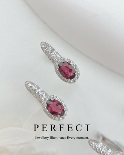 ✨Vivid Tourmaline Ear Hoop |碧璽S925 耳圈✨🍬