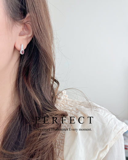 ✨Vivid Tourmaline Ear Hoop |碧璽S925 耳圈✨🍬