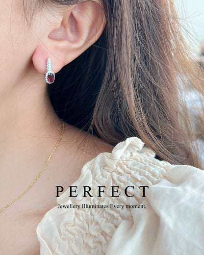 ✨Vivid Tourmaline Ear Hoop |碧璽S925 耳圈✨🍬