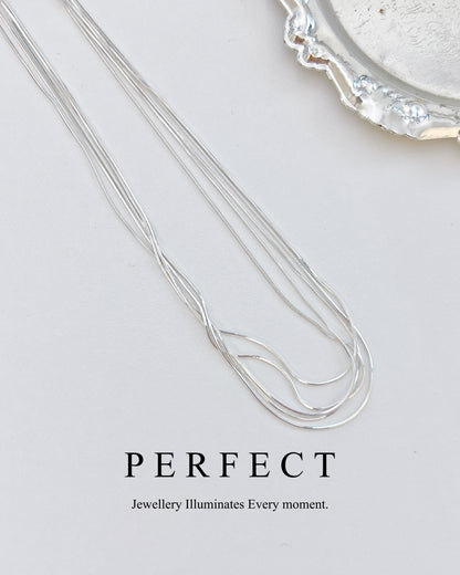 [S925] ✨Italian Silver 🇮🇹Snake Chain Necklace | 義大利銀蛇骨鍊✨