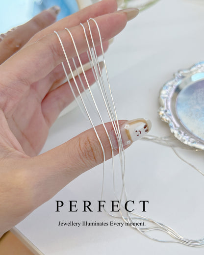 [S925] ✨Italian Silver 🇮🇹Snake Chain Necklace | 義大利銀蛇骨鍊✨