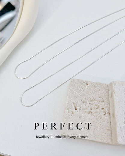 [S925] ✨Italian Silver 🇮🇹Snake Chain Necklace | 義大利銀蛇骨鍊✨