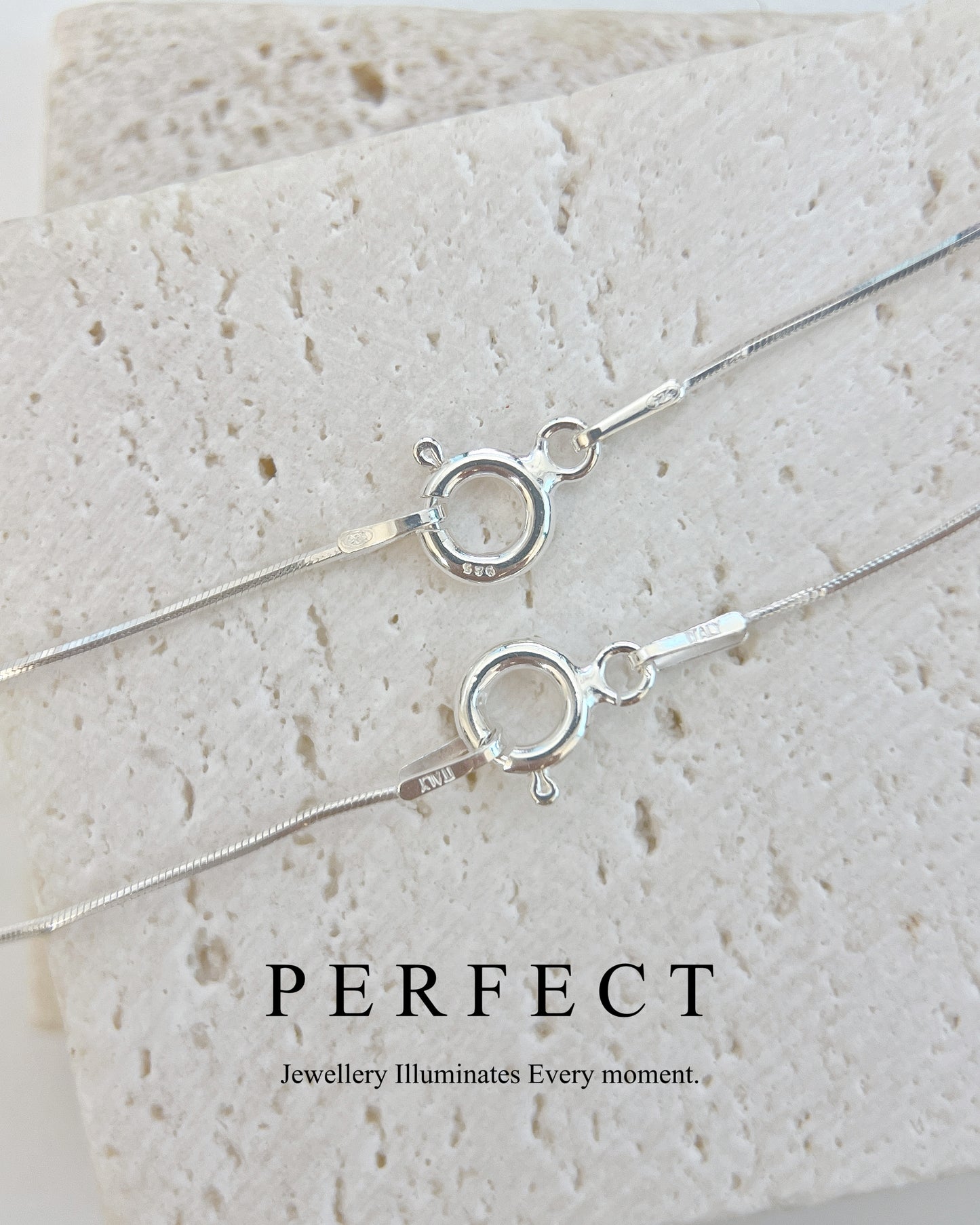 [S925] ✨Italian Silver 🇮🇹Snake Chain Necklace | 義大利銀蛇骨鍊✨