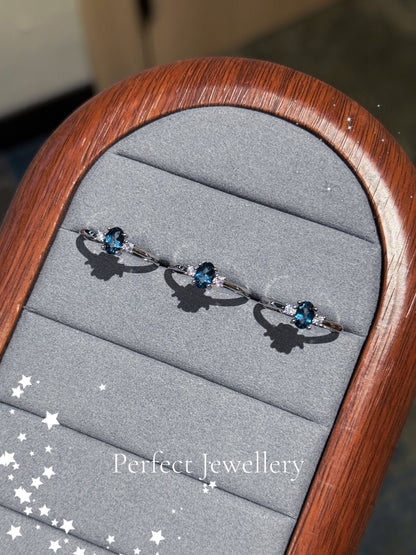 [Brass] 💙London Blue Topaz ✨｜倫敦藍托帕經典戒指💍