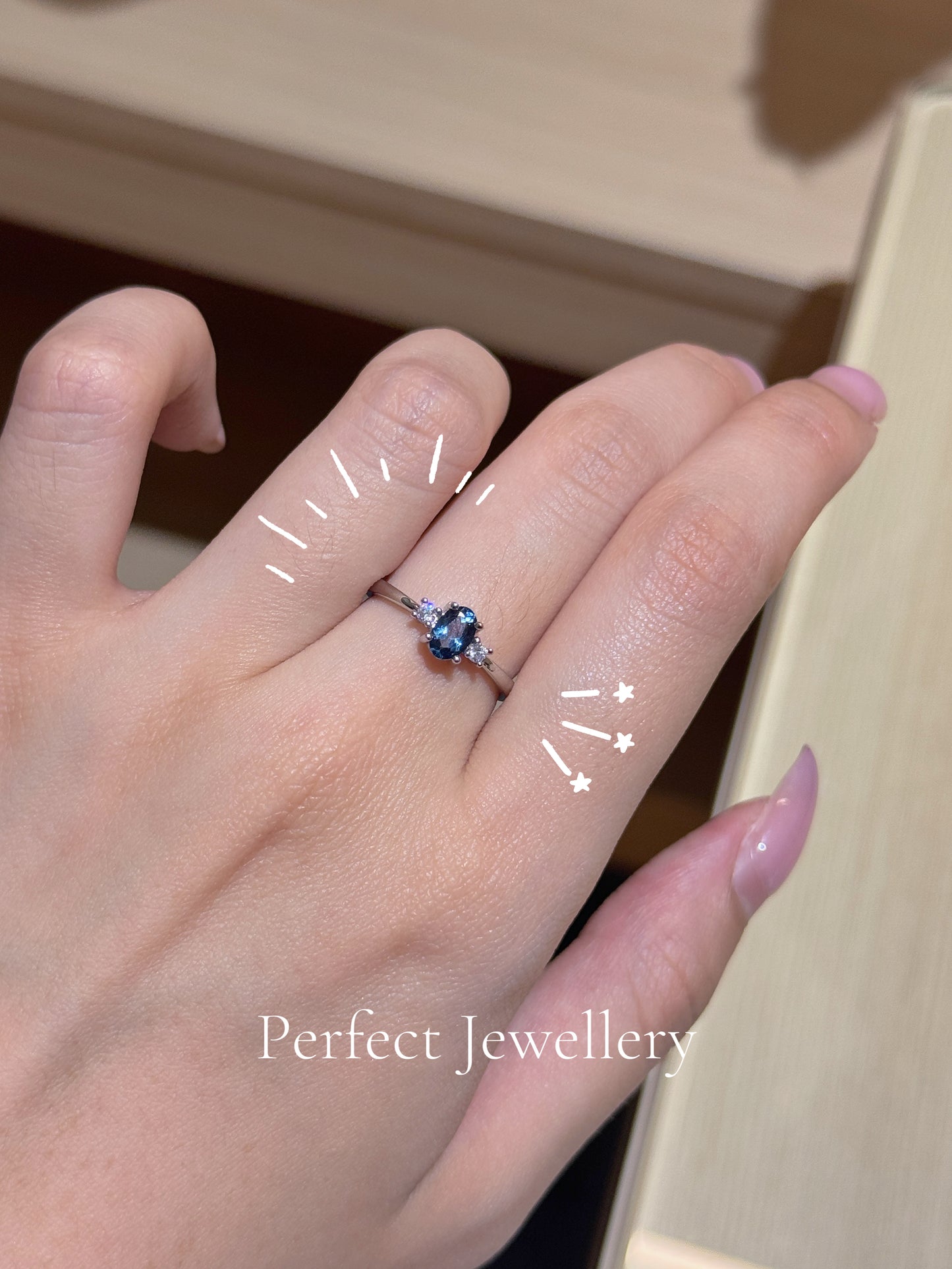 [Brass] 💙London Blue Topaz ✨｜倫敦藍托帕經典戒指💍
