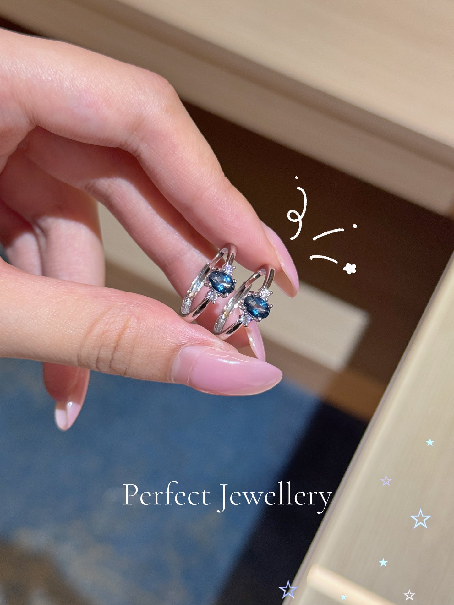 [Brass] 💙London Blue Topaz ✨｜倫敦藍托帕經典戒指💍