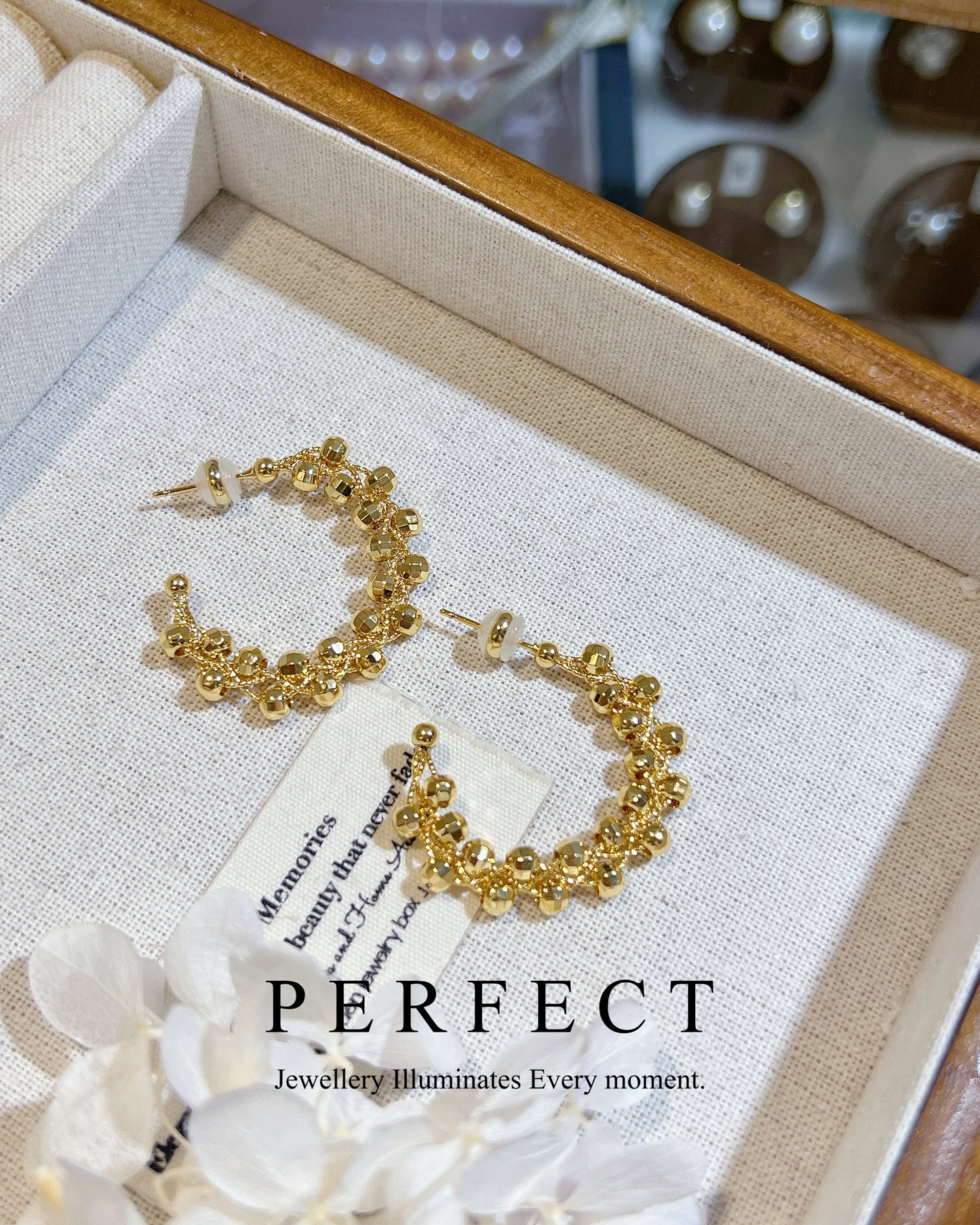 [Sparkle]✨Brass Ear Hoop | 14K注金閃閃歐美耳圈✨