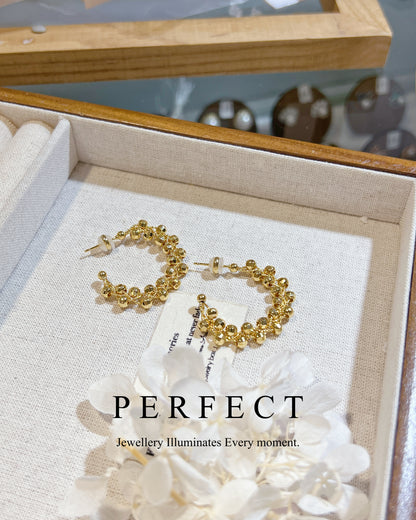 [Sparkle]✨Brass Ear Hoop | 14K注金閃閃歐美耳圈✨