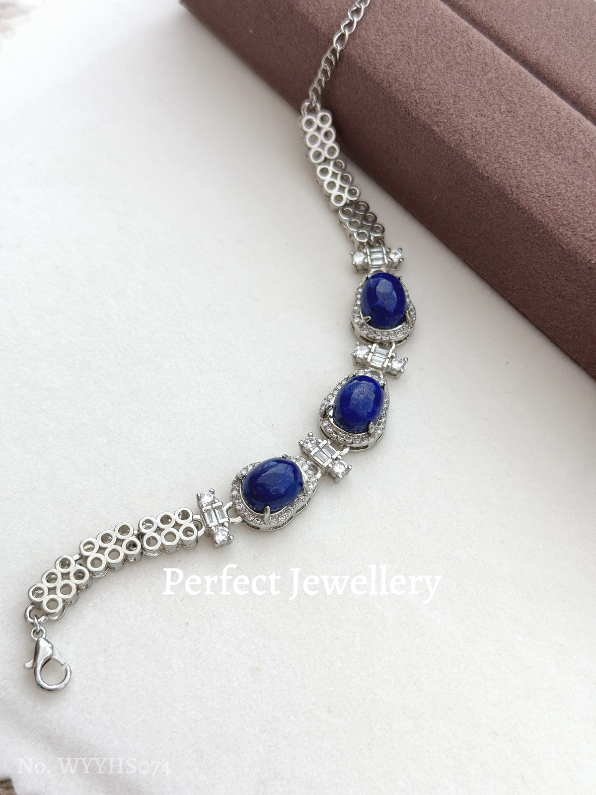 Lapis Brass Bracelet | 青金石重工手鏈