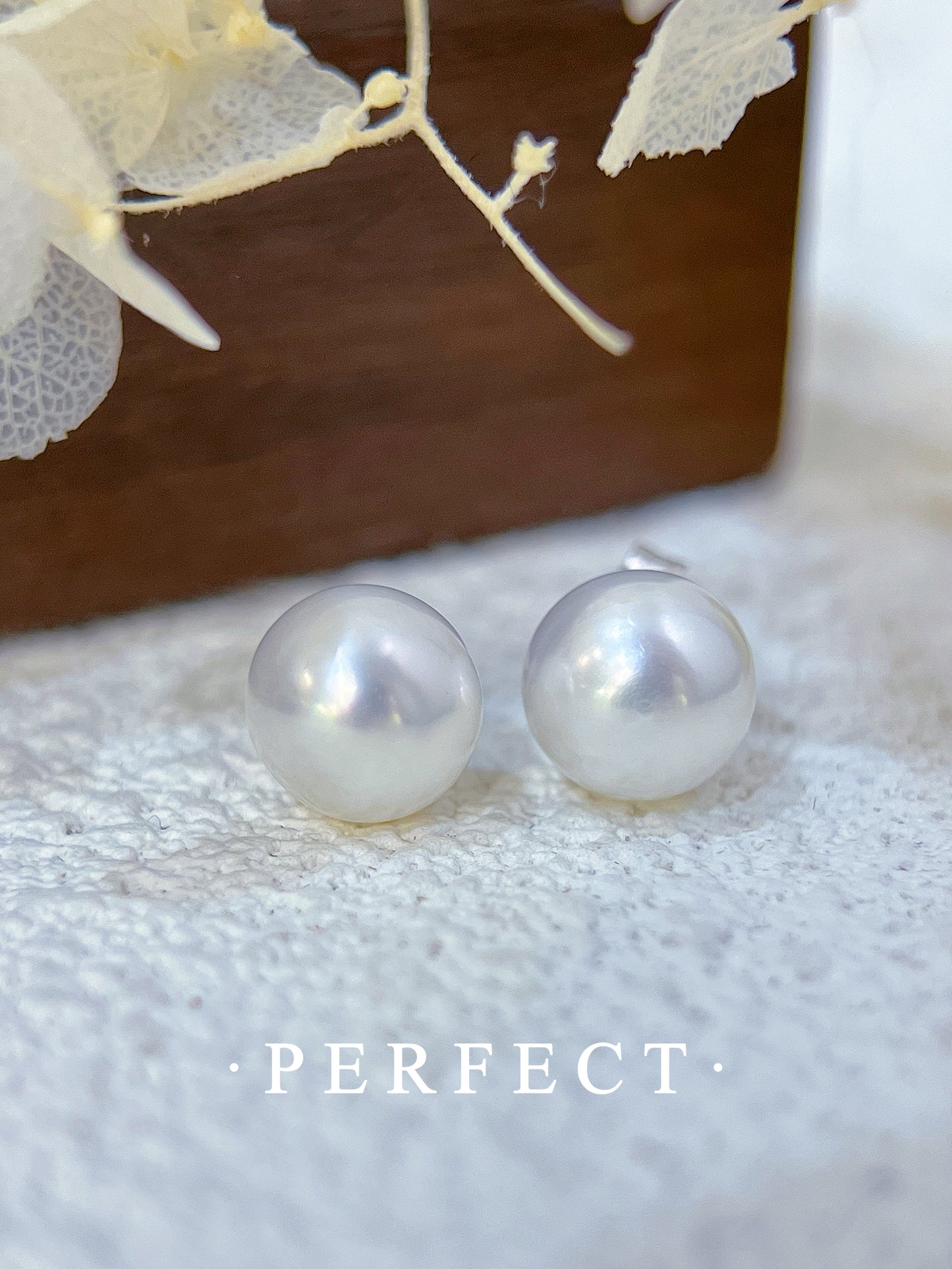 ✨8-8.5mm Classic Freshwater Pearl Earrings | 淡水珍珠耳釘✨