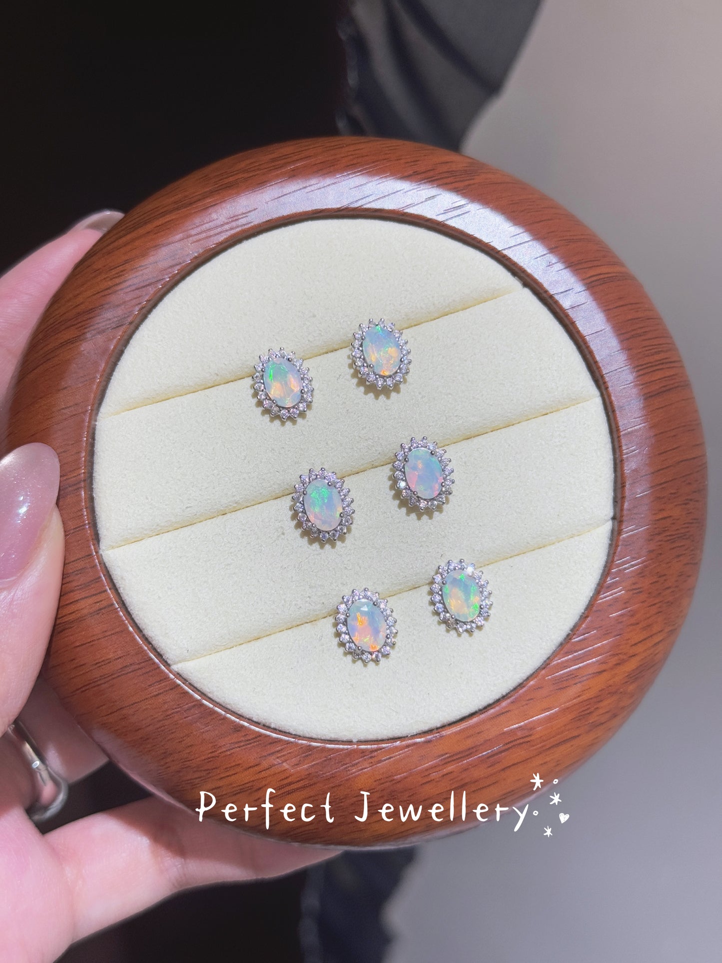 Cutting Opal 🫧S925 Earring | 切割澳寶戴妃耳釘✨