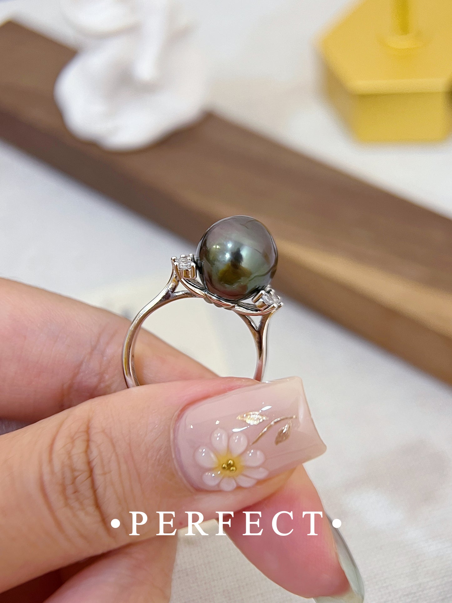 ✨Candy Tahiti Black Pearl Ring | 大溪地黑珍珠糖果🍬戒指✨