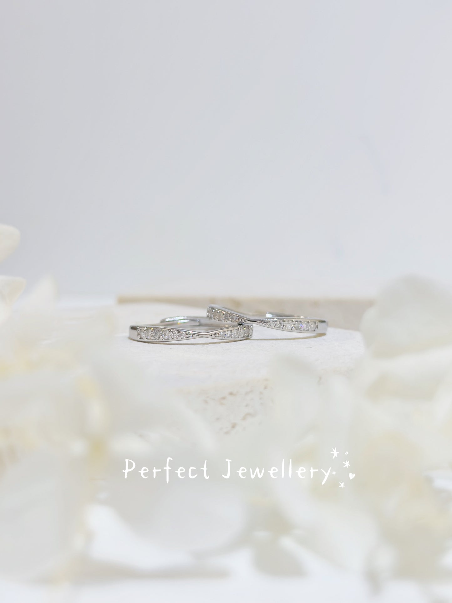 [Brass] Moissanite Ring | 白莫桑排戒